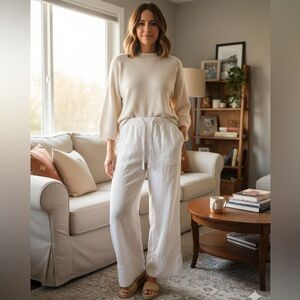 Zara Elegant Ivory pants